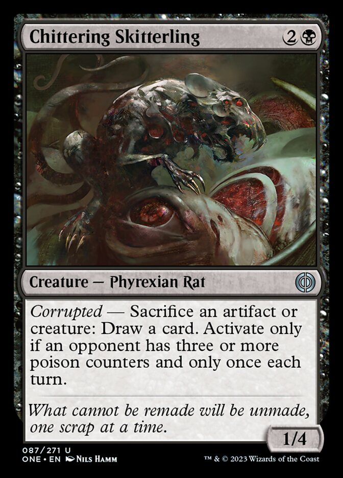 Chittering Skitterling [Phyrexia: All Will Be One] Foil