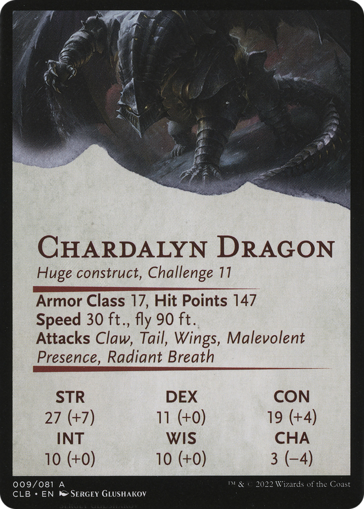 Chardalyn Dragon // Chardalyn Dragon  [Battle for Baldur's Gate Art Series] (Borderless) Foil