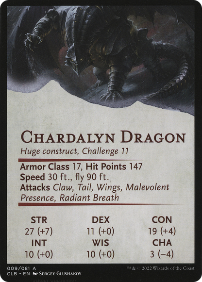 Chardalyn Dragon // Chardalyn Dragon  [Battle for Baldur's Gate Art Series] (Borderless)