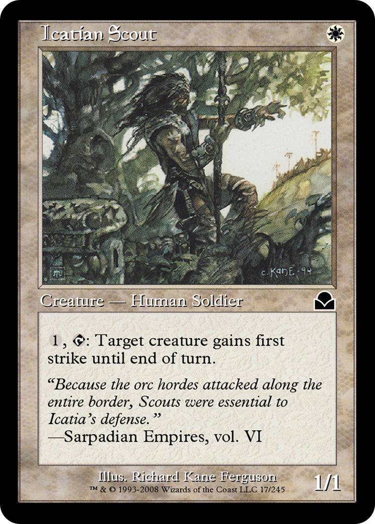 Icatian Scout  [Masters Edition II] Foil
