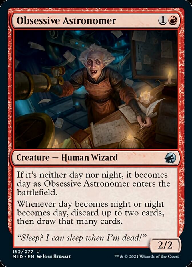 Obsessive Astronomer [Innistrad: Midnight Hunt] Foil