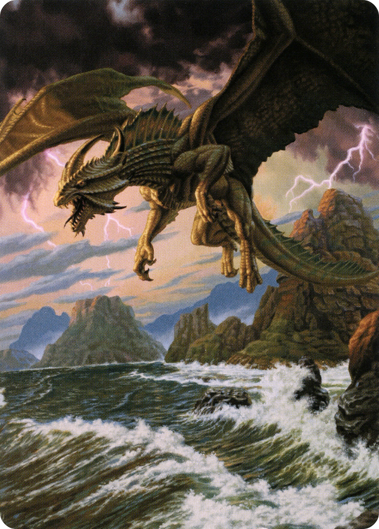 Ancient Bronze Dragon // Ancient Bronze Dragon  [Battle for Baldur's Gate Art Series] (Borderless)