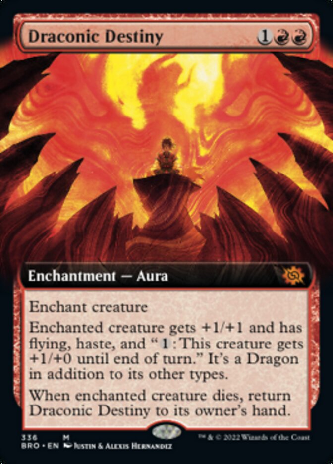 Draconic Destiny (Extended Art) [The Brothers' War] Foil