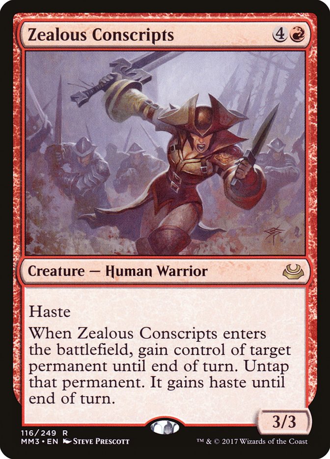 Zealous Conscripts [Modern Masters 2017] Foil