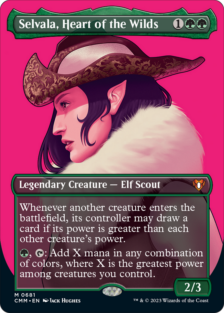 Selvala, Heart of the Wilds (Borderless Profile) [Commander Masters] Foil