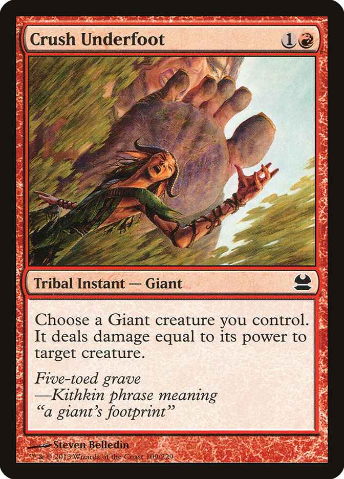 Crush Underfoot [Modern Masters] Foil