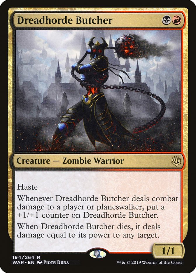Dreadhorde Butcher [War of the Spark] Foil