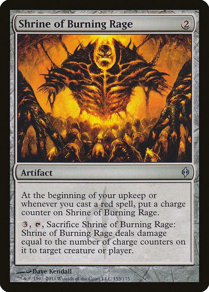 Shrine of Burning Rage [New Phyrexia] Foil