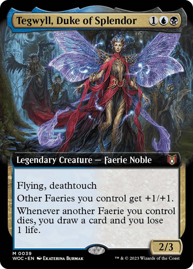 Tegwyll, Duke of Splendor (Extended Art) [Wilds of Eldraine Commander] Foil