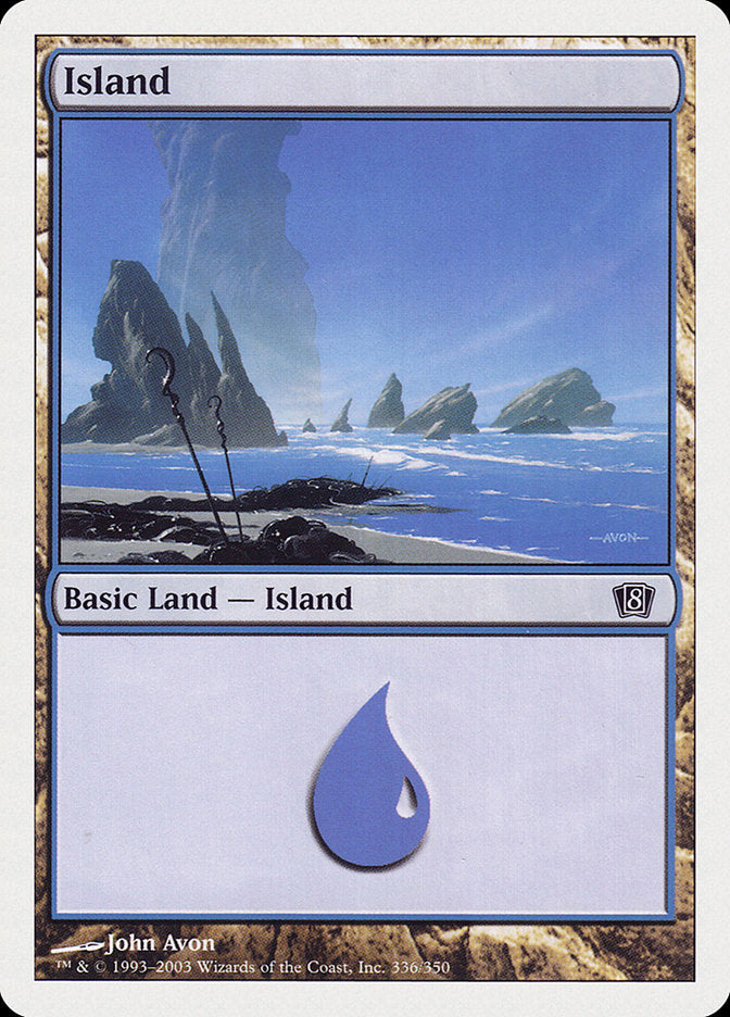 Island (336) [Eighth Edition] Foil