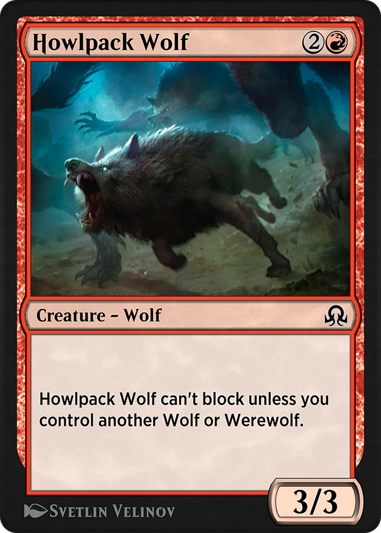 Howlpack Wolf  [Shadows over Innistrad Remastered]