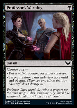 Professor's Warning [Strixhaven: School of Mages] Foil