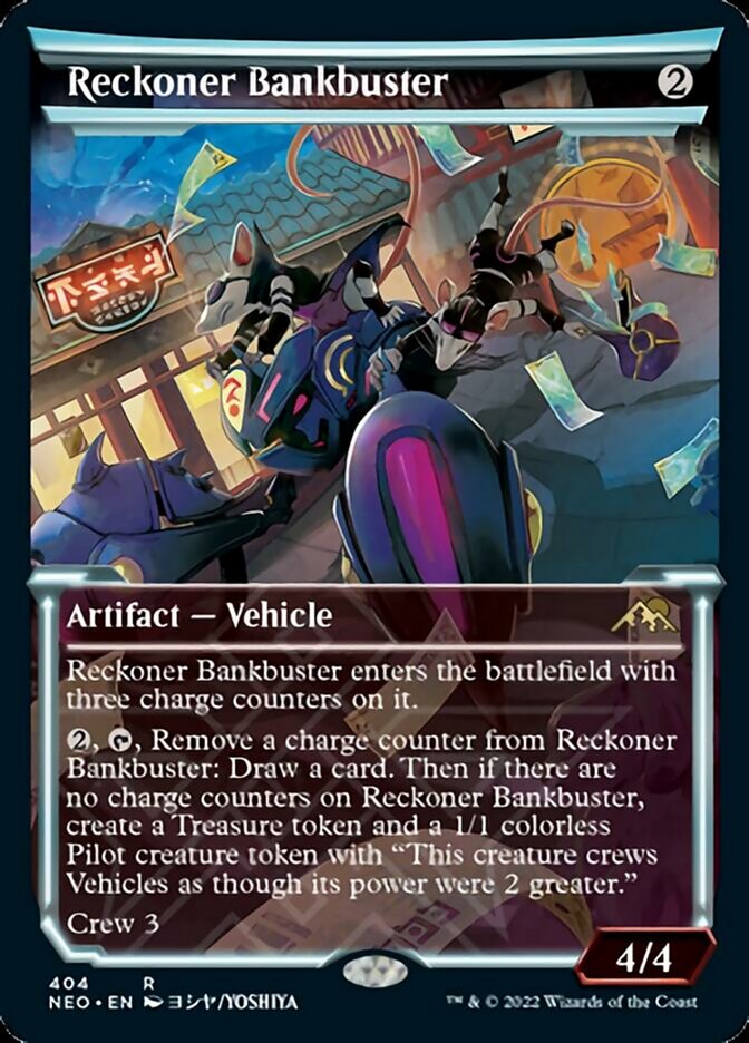 Reckoner Bankbuster (Showcase Soft Glow) [Kamigawa: Neon Dynasty] Foil