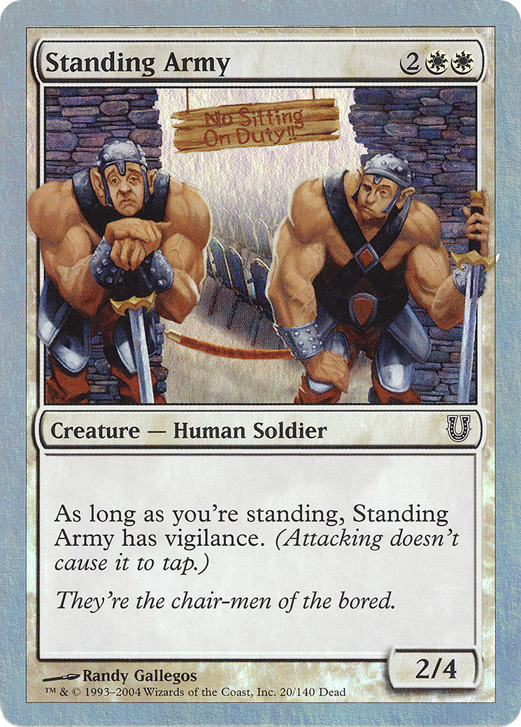 Standing Army  [Unhinged] Foil