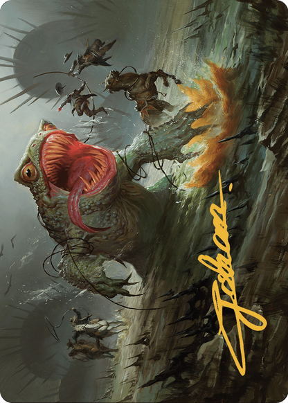The Gitrog, Ravenous Ride // The Gitrog, Ravenous Ride  [Outlaws of Thunder Junction Art Series] (Borderless) Foil