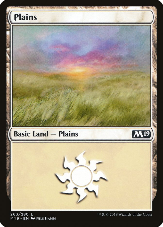 Plains (263) [Core Set 2019] Foil