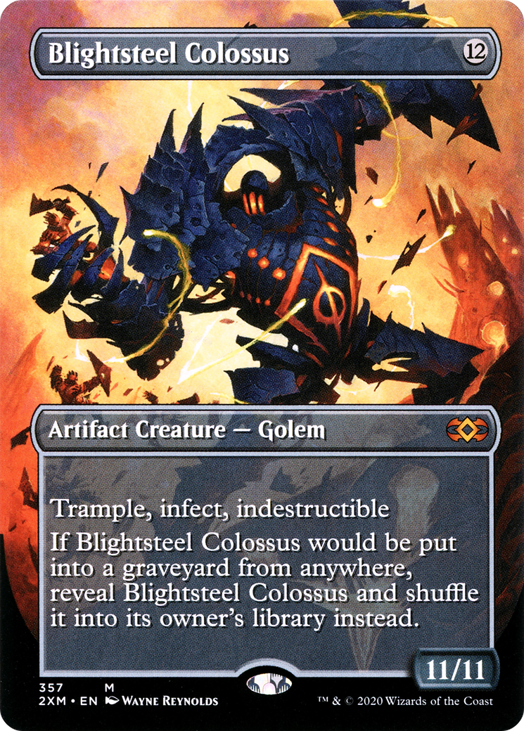 Blightsteel Colossus  [Double Masters] (Borderless)