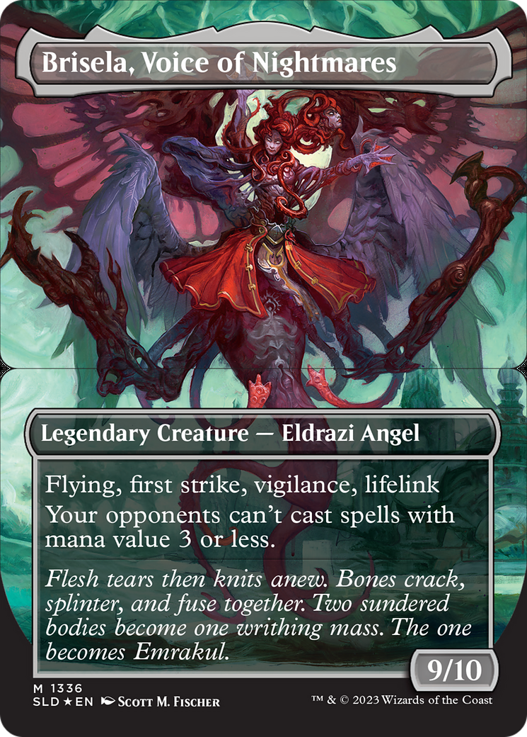 Brisela, Voice of Nightmares  [Secret Lair Drop] (Borderless) Foil