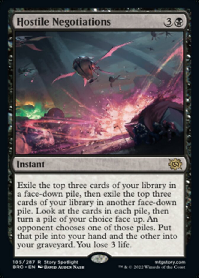 Hostile Negotiations [The Brothers' War] Foil