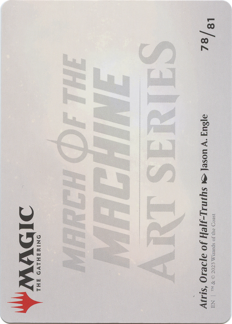 Atris, Oracle of Half-Truths // Atris, Oracle of Half-Truths  [March of the Machine Art Series] (Borderless) Foil