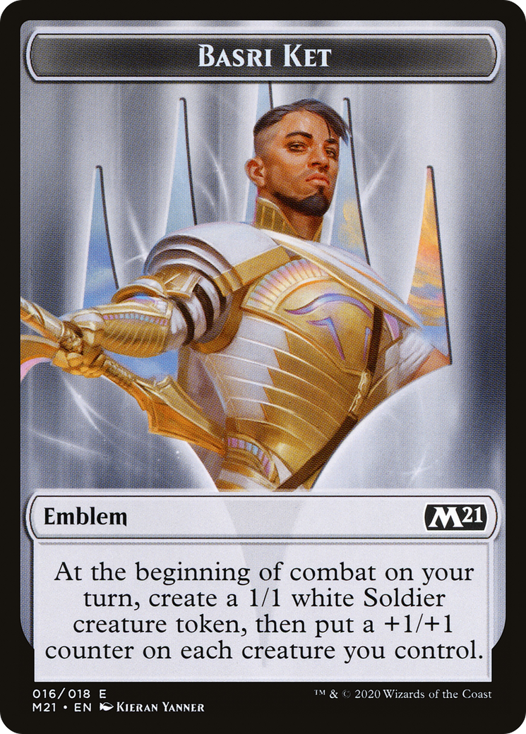 Basri Ket Emblem  [Core Set 2021 Tokens] Foil