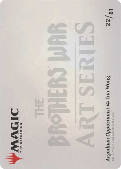 Argothian Opportunist // Argothian Opportunist  [The Brothers' War Art Series] (Borderless) Foil