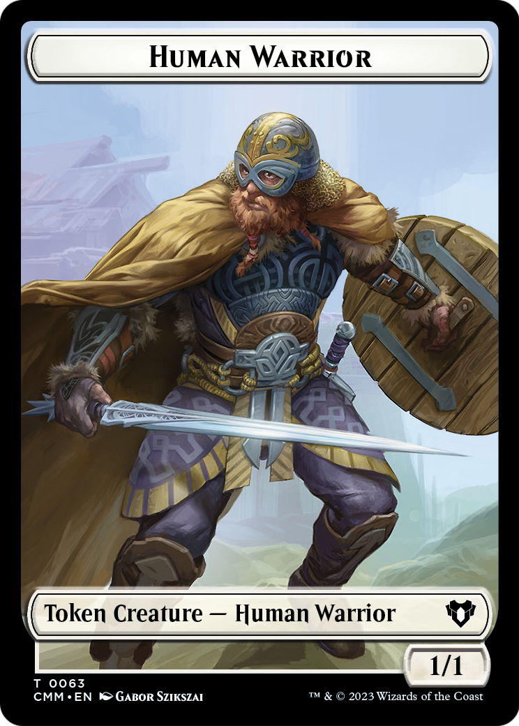 Human Warrior  [Commander Masters Tokens]