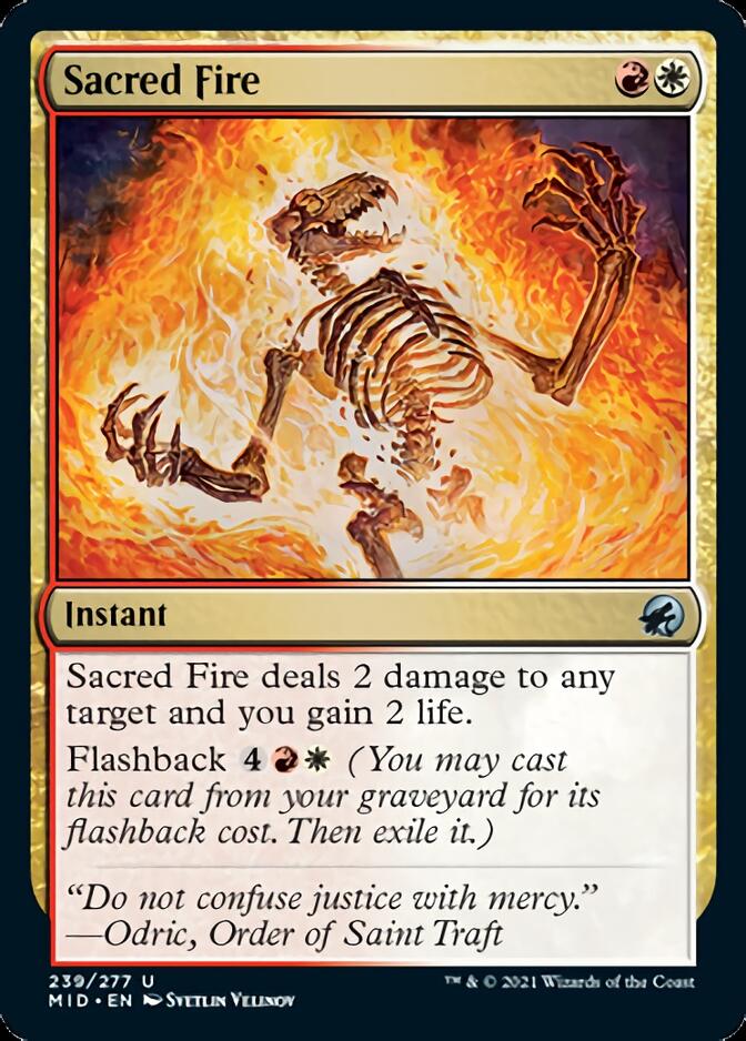 Sacred Fire [Innistrad: Midnight Hunt] Foil