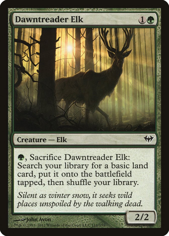Dawntreader Elk [Dark Ascension] Foil