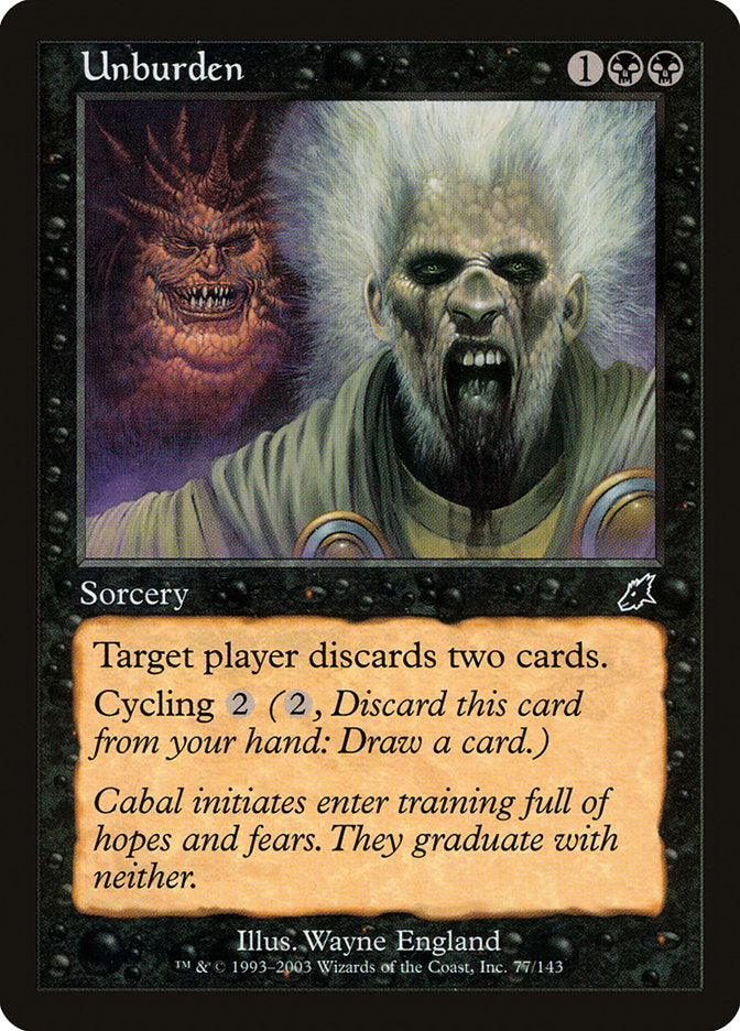 Unburden [Scourge] Foil