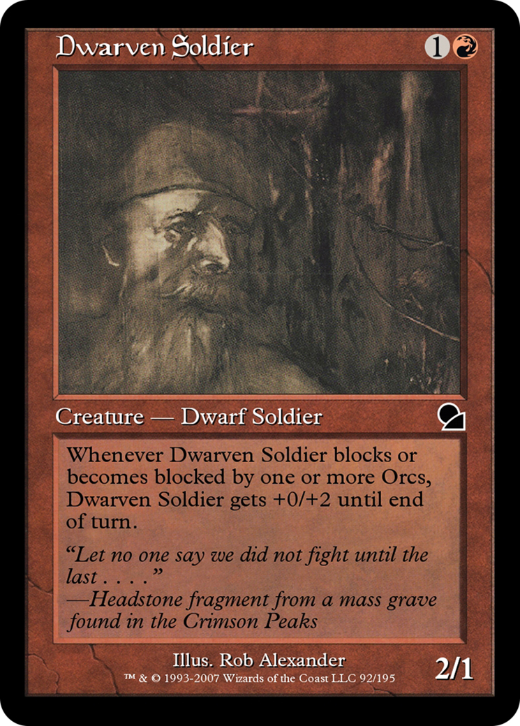 Dwarven Soldier  [Masters Edition] Foil