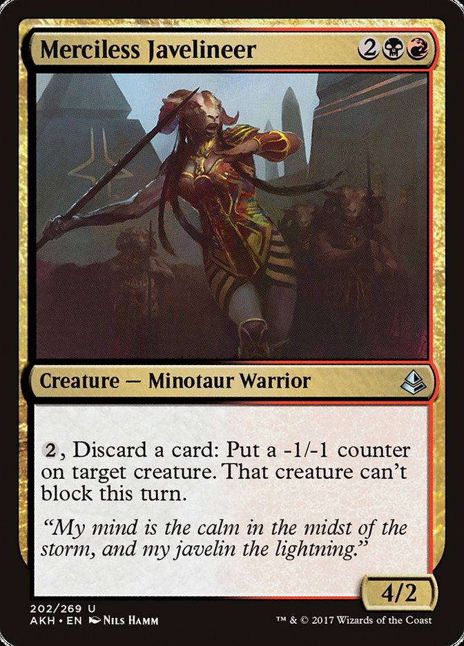 Merciless Javelineer [Amonkhet] Foil