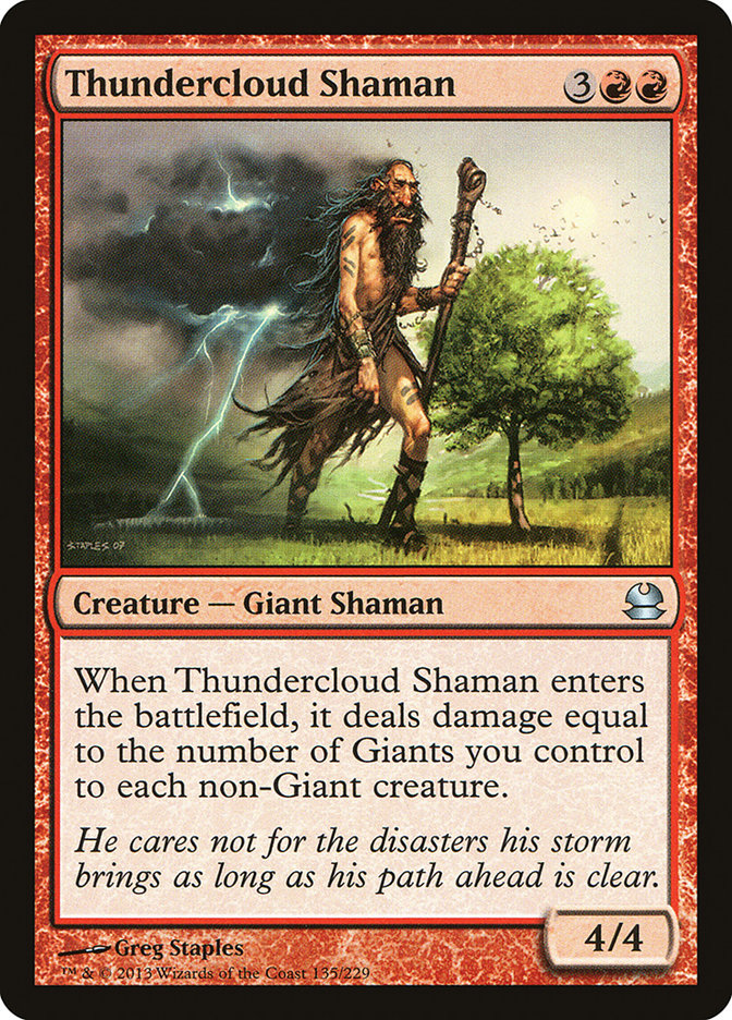 Thundercloud Shaman [Modern Masters] Foil
