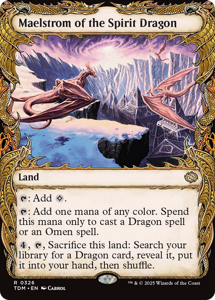 Maelstrom of the Spirit Dragon (Showcase) [Tarkir: Dragonstorm] Foil