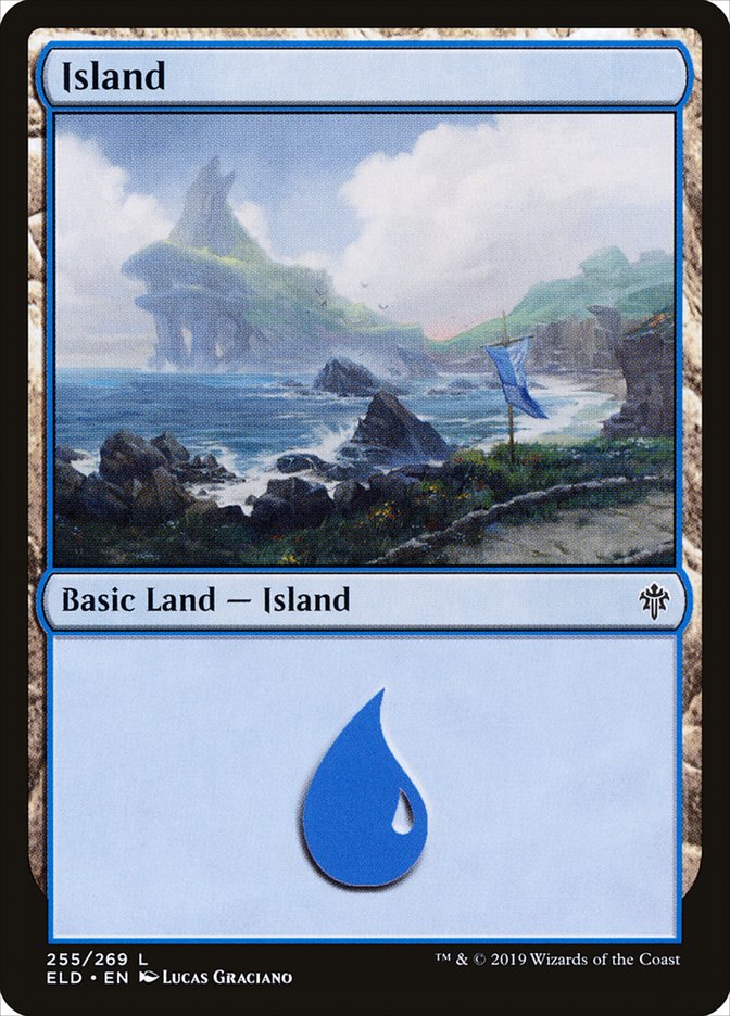 Island (255) [Throne of Eldraine] Foil