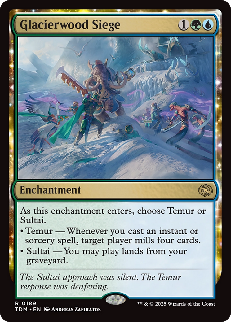 Glacierwood Siege [Tarkir: Dragonstorm] Foil