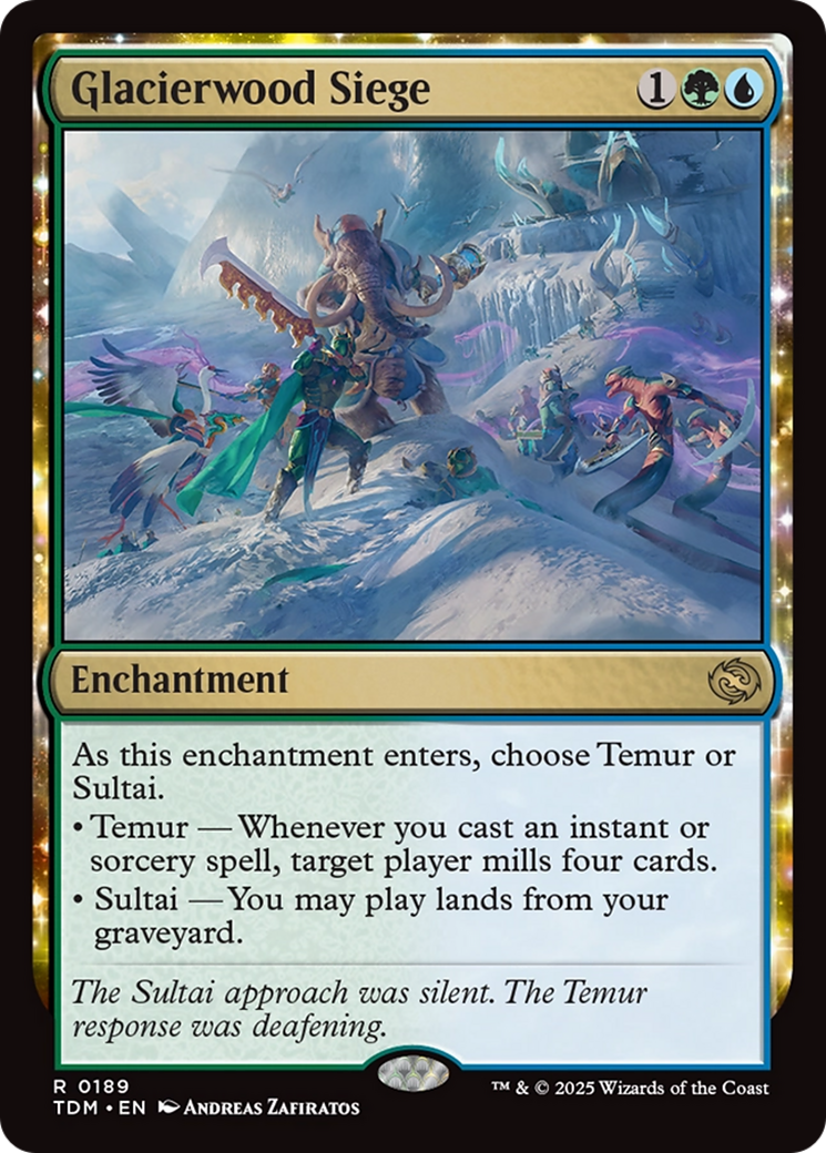 Glacierwood Siege [Tarkir: Dragonstorm] Foil