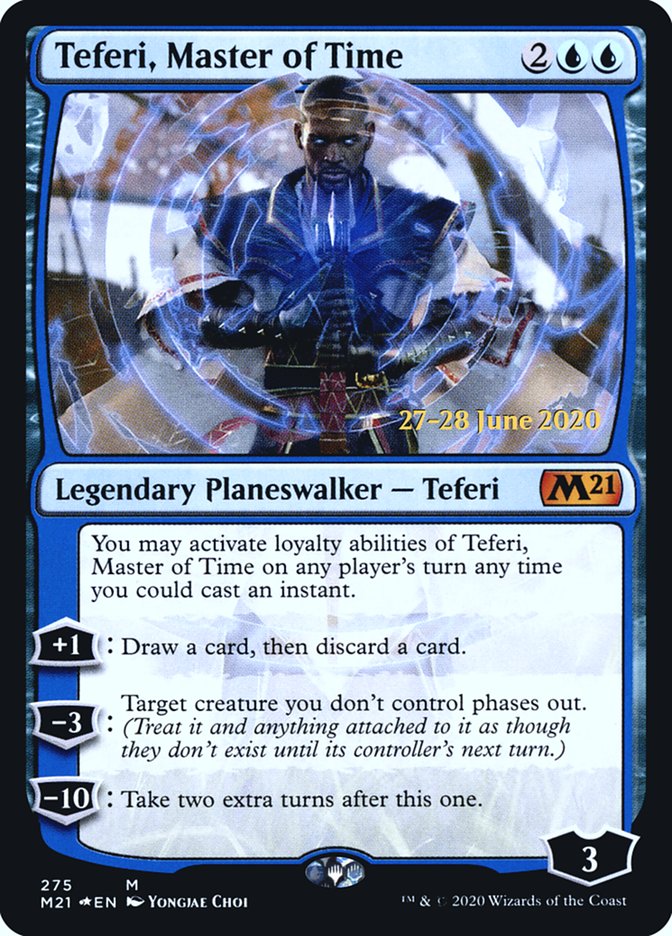 Teferi, Master of Time [Core Set 2021 Prerelease Promos] Foil