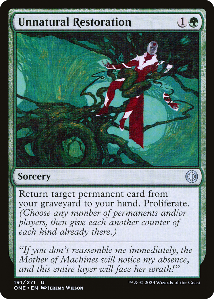 Unnatural Restoration [Phyrexia: All Will Be One] Foil