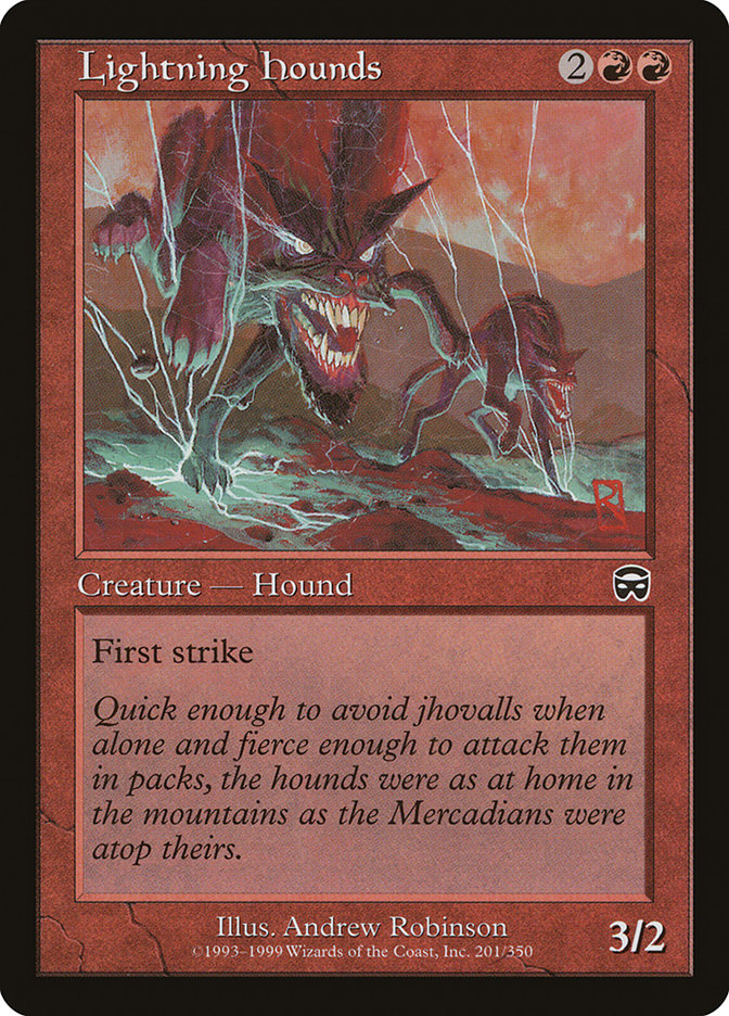 Lightning Hounds [Mercadian Masques] Foil