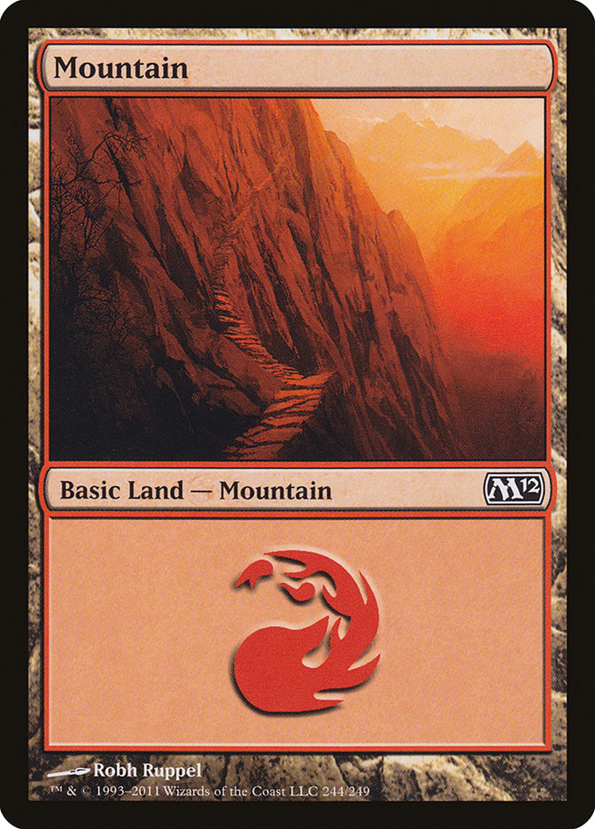 Mountain (244) [Magic 2012] Foil