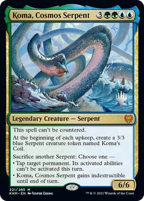 Koma, Cosmos Serpent (Promo Pack) [Kaldheim Promos] Foil