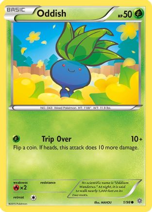 Oddish (1/98) [XY: Ancient Origins] Reverse Holofoil
