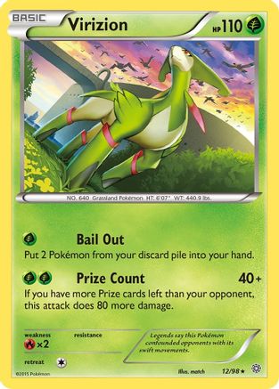Virizion (12/98) [XY: Ancient Origins] Reverse Holofoil