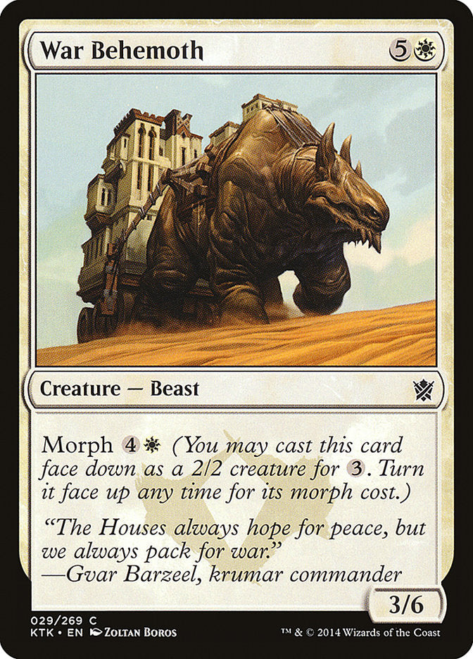 War Behemoth [Khans of Tarkir] Foil