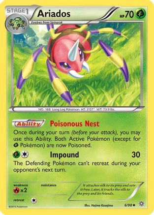 Ariados (6/98) [XY: Ancient Origins] Reverse Holofoil