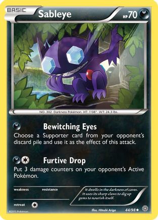 Sableye (44/98) [XY: Ancient Origins] Reverse Holofoil