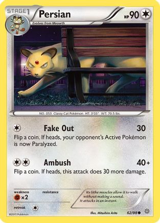 Persian (62/98) [XY: Ancient Origins] Reverse Holofoil