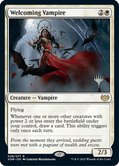 Welcoming Vampire (Promo Pack) [Innistrad: Crimson Vow Promos] Foil