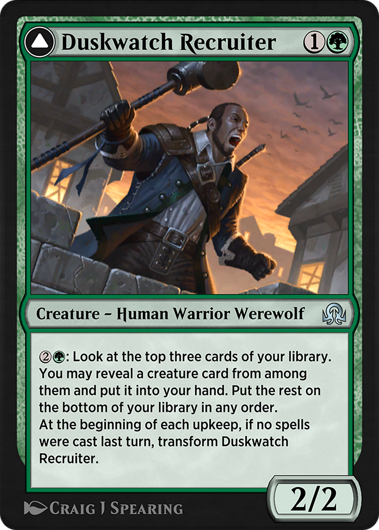 Duskwatch Recruiter // Krallenhorde Howler  [Shadows over Innistrad Remastered]
